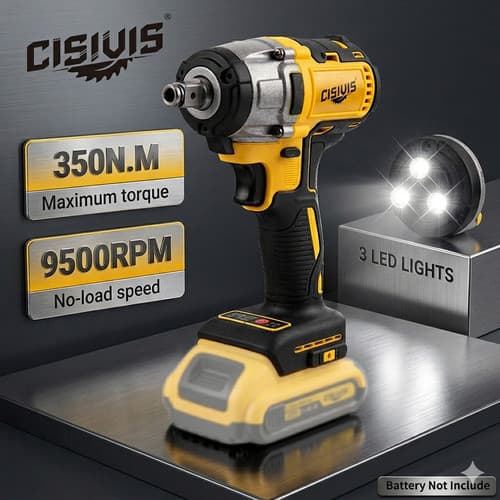 For Dewalt 20V Battery 1/2" Brushless Cordless Impact Wrench