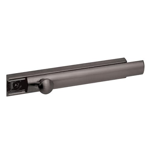 Prime-Line U 10307 Surface Bolt, 4 in., Solid Brass, Classic Bronze Finish, Single Pack
