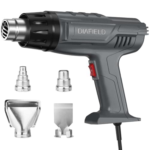 DIAFIELD 1850W Heat Gun with Dual Temperature Settings 572.0 °F & 1202 °F